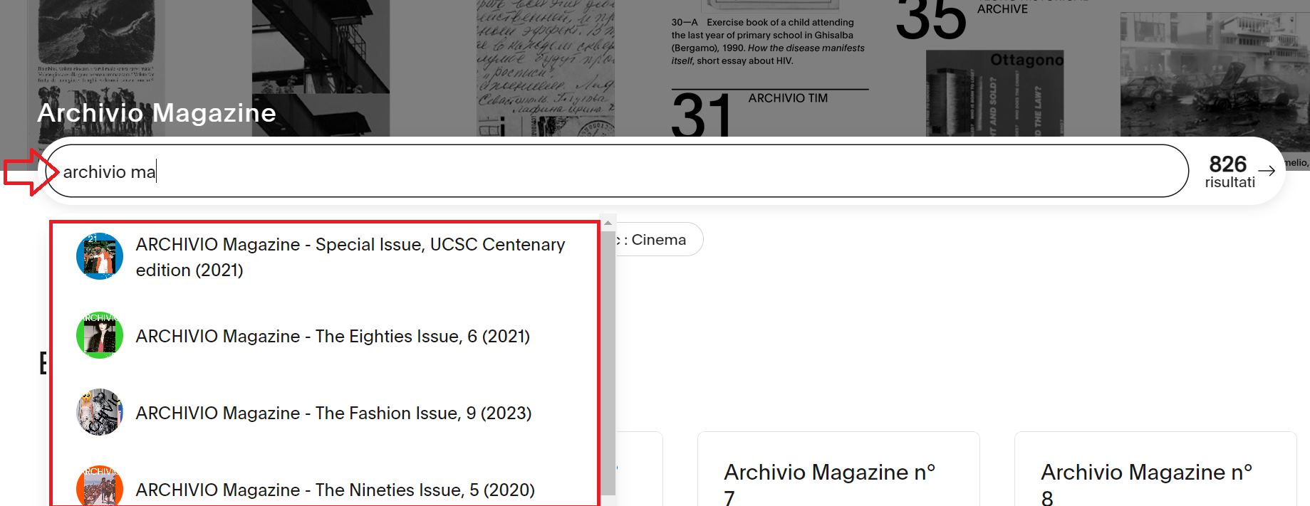 immagine autocomplete ricerca