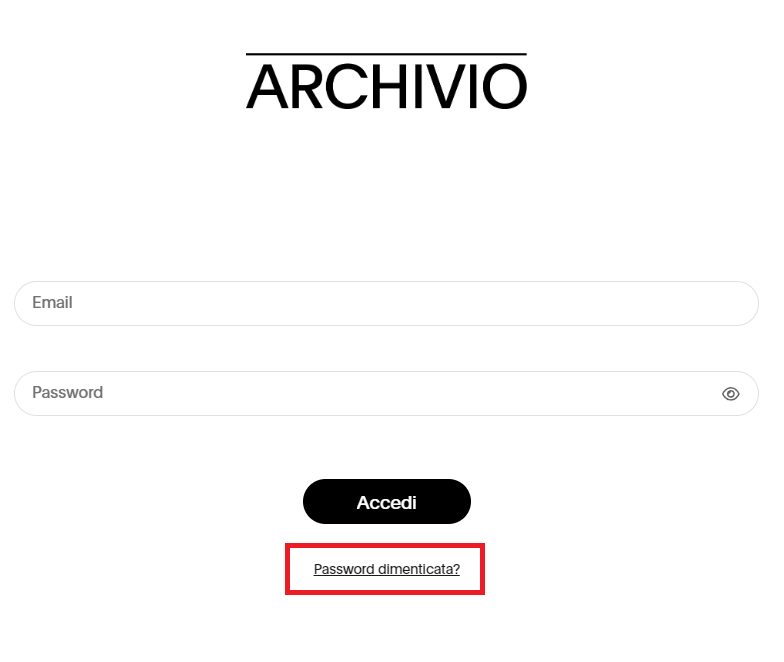immagine pw dimenticata