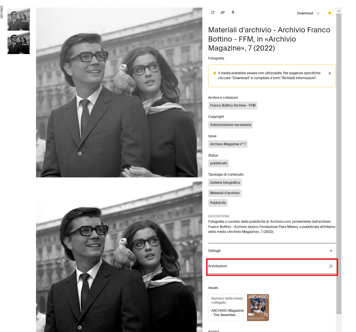 immagine annotazioni scheda