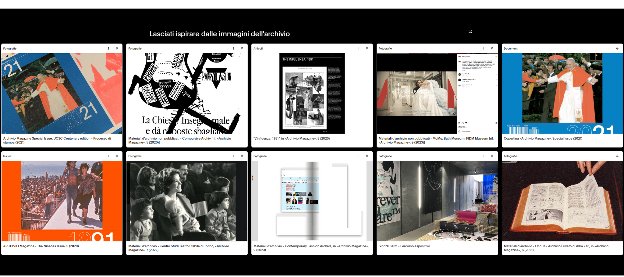 immagine modulo shuffle