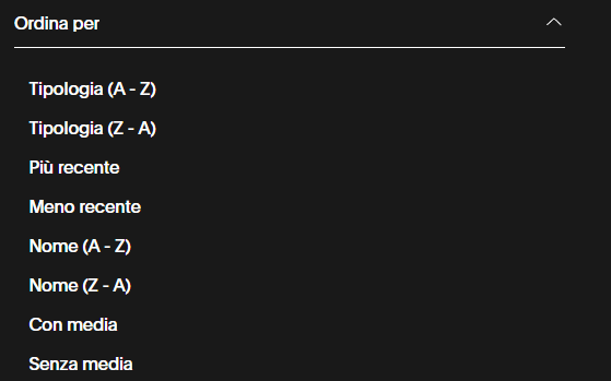 immagine filtro ordina