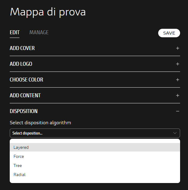 immagine mappe relazionali disposizione